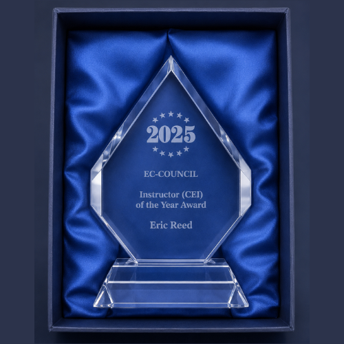 Eric Reed Named CEH Instructor of the Year for the 12th Time